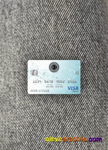 Venezuela Banco Central de Venezuela bank visa classic card photolook